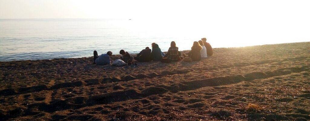 Shining day on the beach